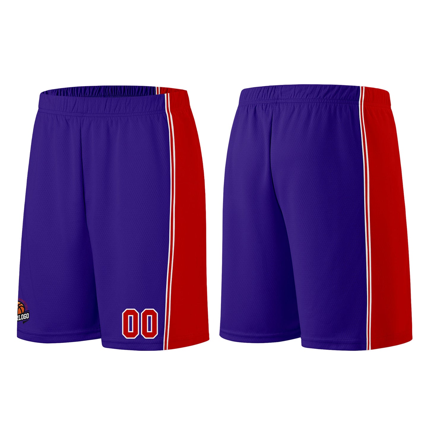 Custom Purple Red Basketball Jersey for Men Women Adult Youth Stitched Name Number Logo