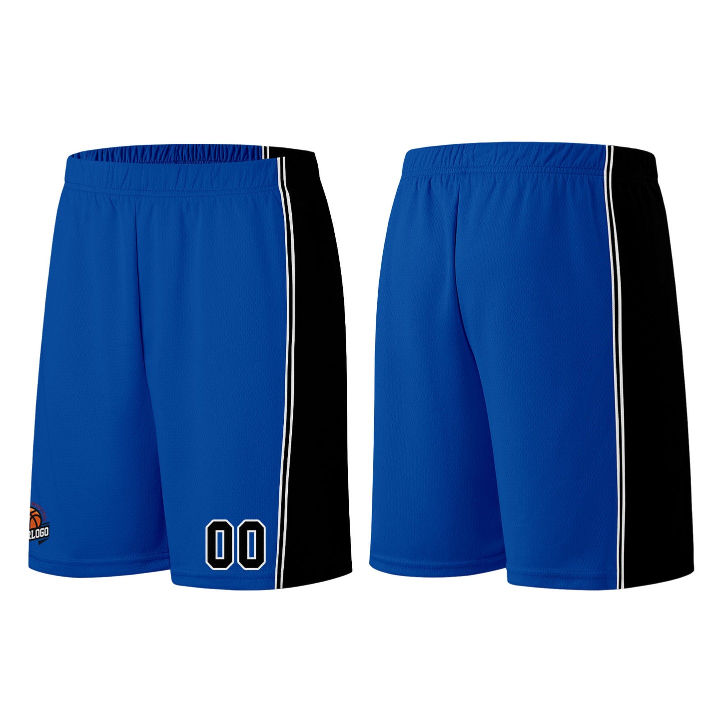 Custom Royal-Black Basketball Jersey for Men Women Adult Youth Stitched Name Number Logo