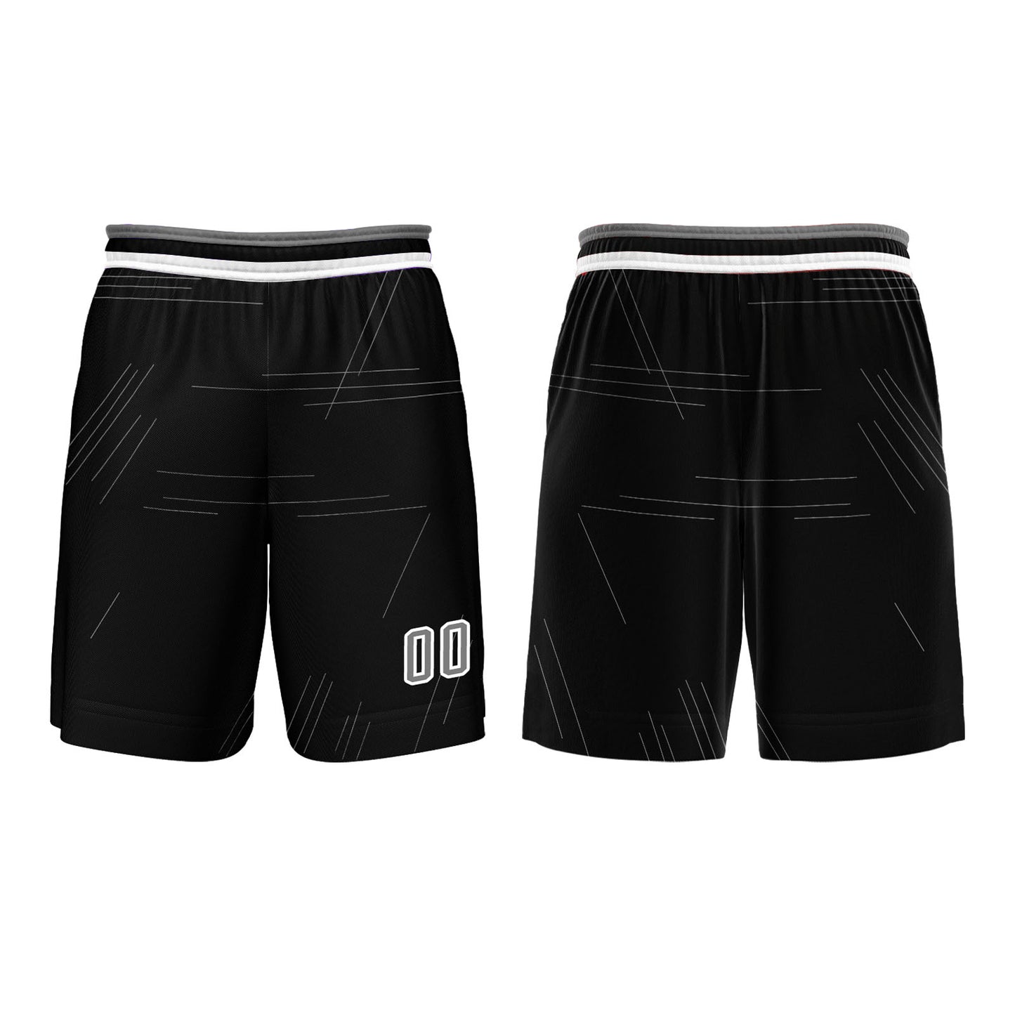 Custom Black Ash Basketball Jersey Uniform Suit Printed Your Logo Name Number