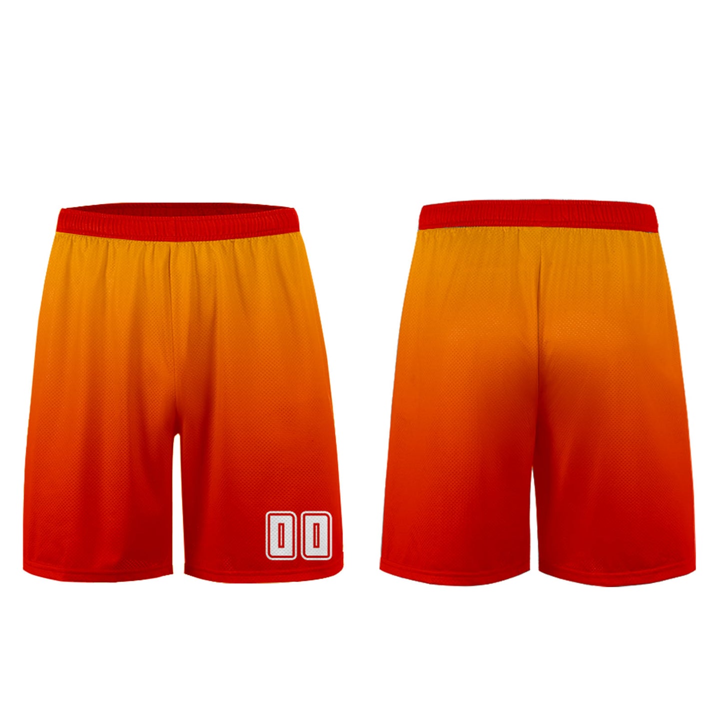 Custom Orange Red Uniform Jersey Kids Adults Personalized Set Jersey Shirt