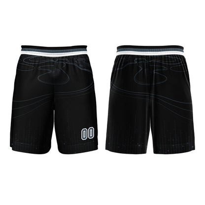 Custom Black Azure Basketball Jersey Uniform Suit Printed Your Logo Name Number
