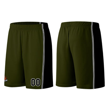 Custom Army Green-Black Basketball Jersey for Men Women Adult Youth Stitched Name Number Logo