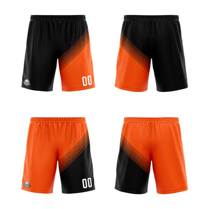 Custom Black Orange Reversible Basketball Suit for Adults and Kids Personalized Jersey