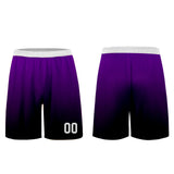 Custom Purple Black Uniform Jersey Kids Adults Personalized Set Jersey Shirt