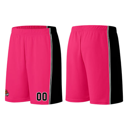 Custom Pink-Black Basketball Jersey for Men Women Adult Youth Stitched Name Number Logo