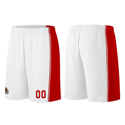 Custom White-Red Basketball Jersey for Men Women Adult Youth Stitched Name Number Logo