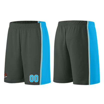 Custom Dark Gray-Light Blue Basketball Jersey for Men Women Adult Youth Stitched Name Number Logo