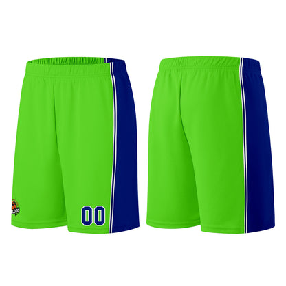 Custom Neon Green-Royal Basketball Jersey for Men Women Adult Youth Stitched Name Number Logo