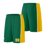 Custom Green Yellow Basketball Jersey for Men Women Adult Youth Stitched Name Number Logo