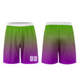Custom Green Purple Uniform Jersey Kids Adults Personalized Set Jersey Shirt