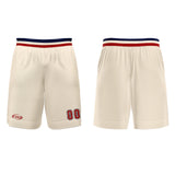 Custom Beige Red Blue Basketball Jersey Uniform Suit Printed Your Logo Name Number