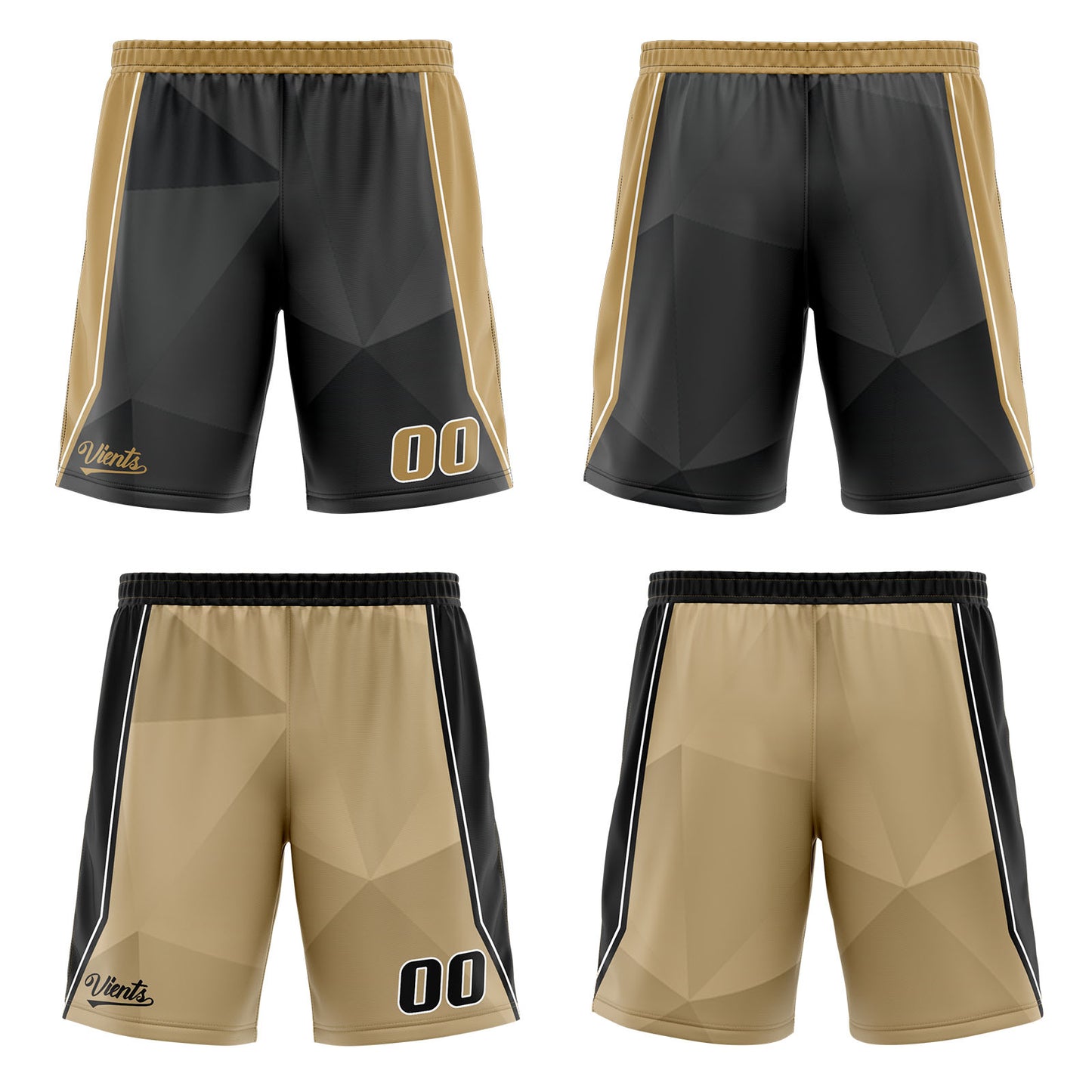 Custom Black Brown Reversible Basketball Suit for Adults and Kids Personalized Jersey