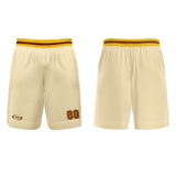Custom Cream Brown Yellow Basketball Jersey Uniform Suit Printed Your Logo Name Number