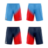 Custom Blue Red Reversible Basketball Suit for Adults and Kids Personalized Jersey