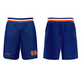 Custom Blue Orange White Basketball Jersey Uniform Suit Printed Your Logo Name Number