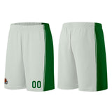 Custom Gray-Green Basketball Jersey for Men Women Adult Youth Stitched Name Number Logo