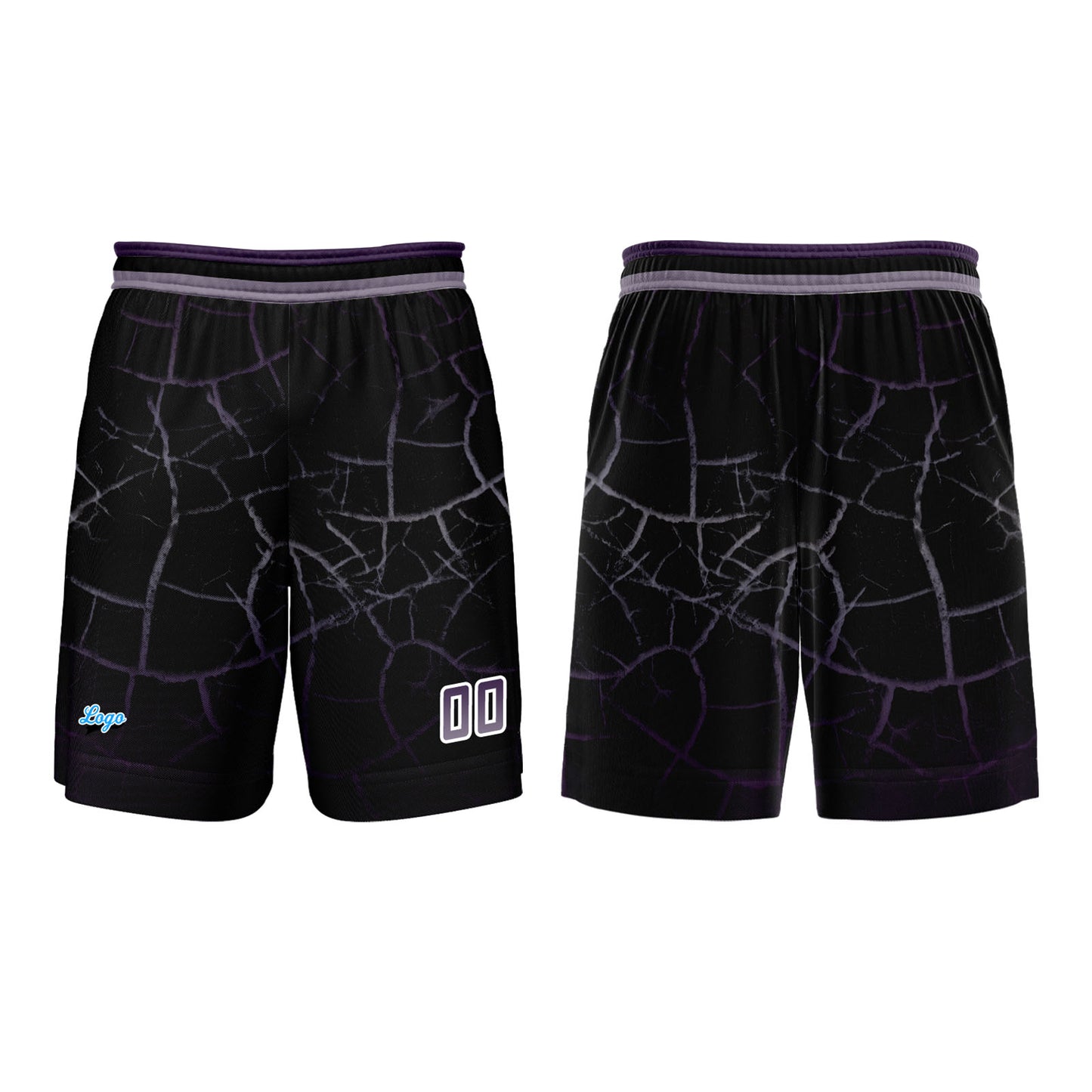Custom Gray Violet Basketball Jersey Uniform Suit Printed Your Logo Name Number