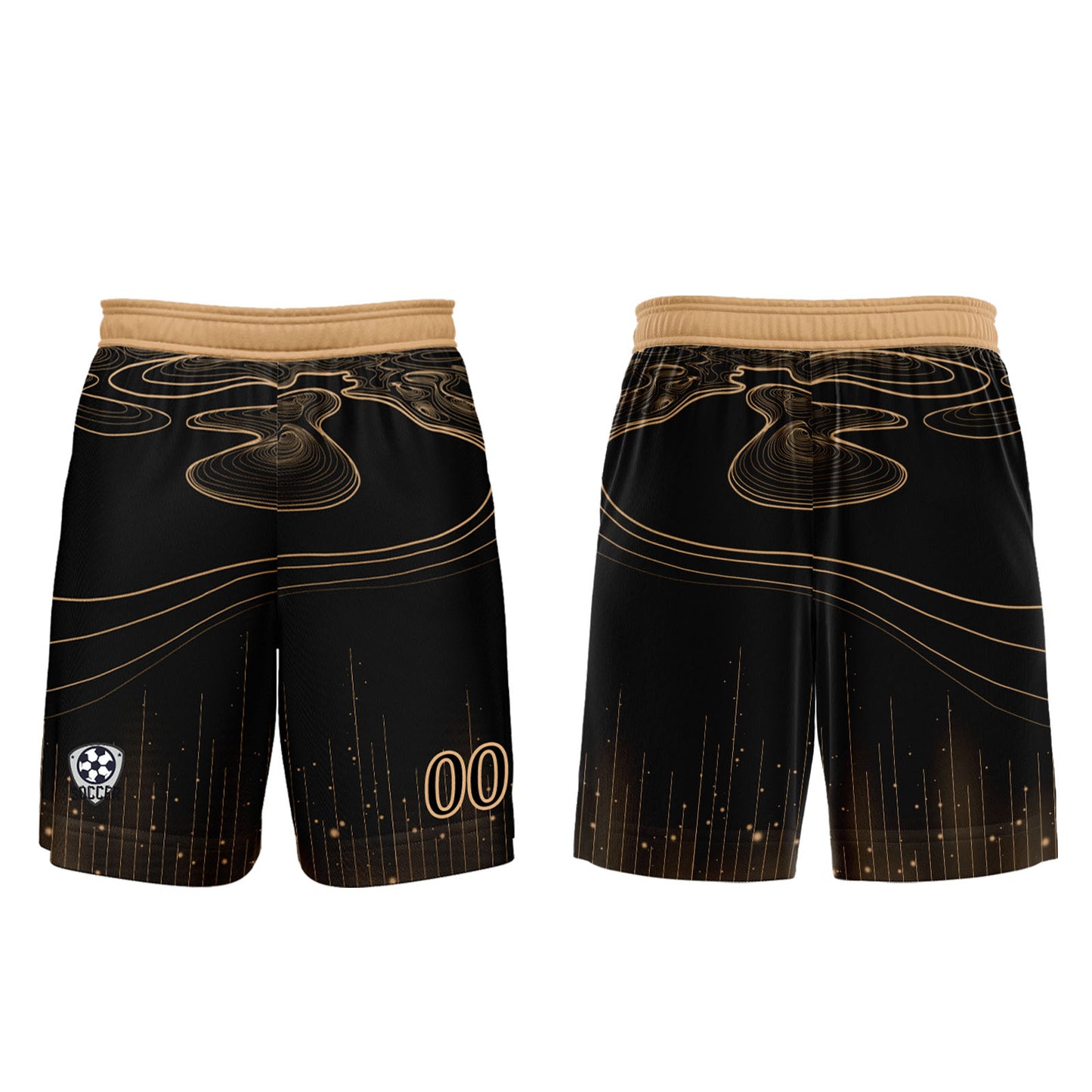 Custom Black Light Brown Soccer Uniform Jersey Kids Adults Personalized Set Jersey Shirt