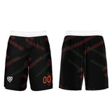 Custom Black Orange Red Soccer Uniform Jersey Kids Adults Personalized Set Jersey Shirt