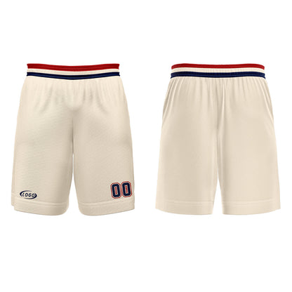 Custom Cream Blue Red Basketball Jersey Uniform Suit Printed Your Logo Name Number