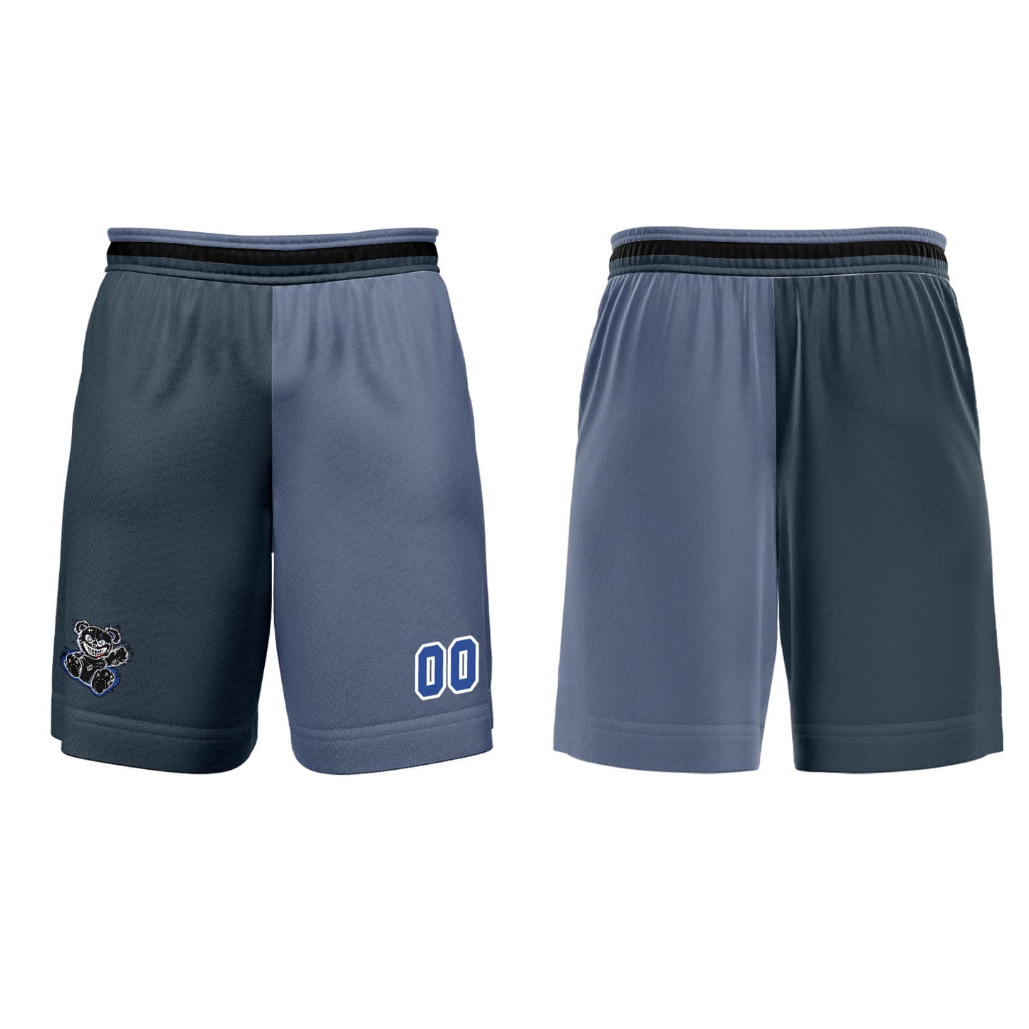 Custom Gray Blue Basketball Jersey Uniform Suit Printed Your Logo Name Number