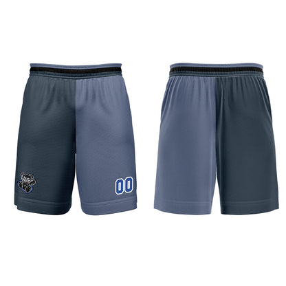 Custom Gray Blue Basketball Jersey Uniform Suit Printed Your Logo Name Number