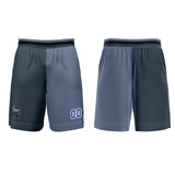 Custom Gray Blue Basketball Jersey Uniform Suit Printed Your Logo Name Number