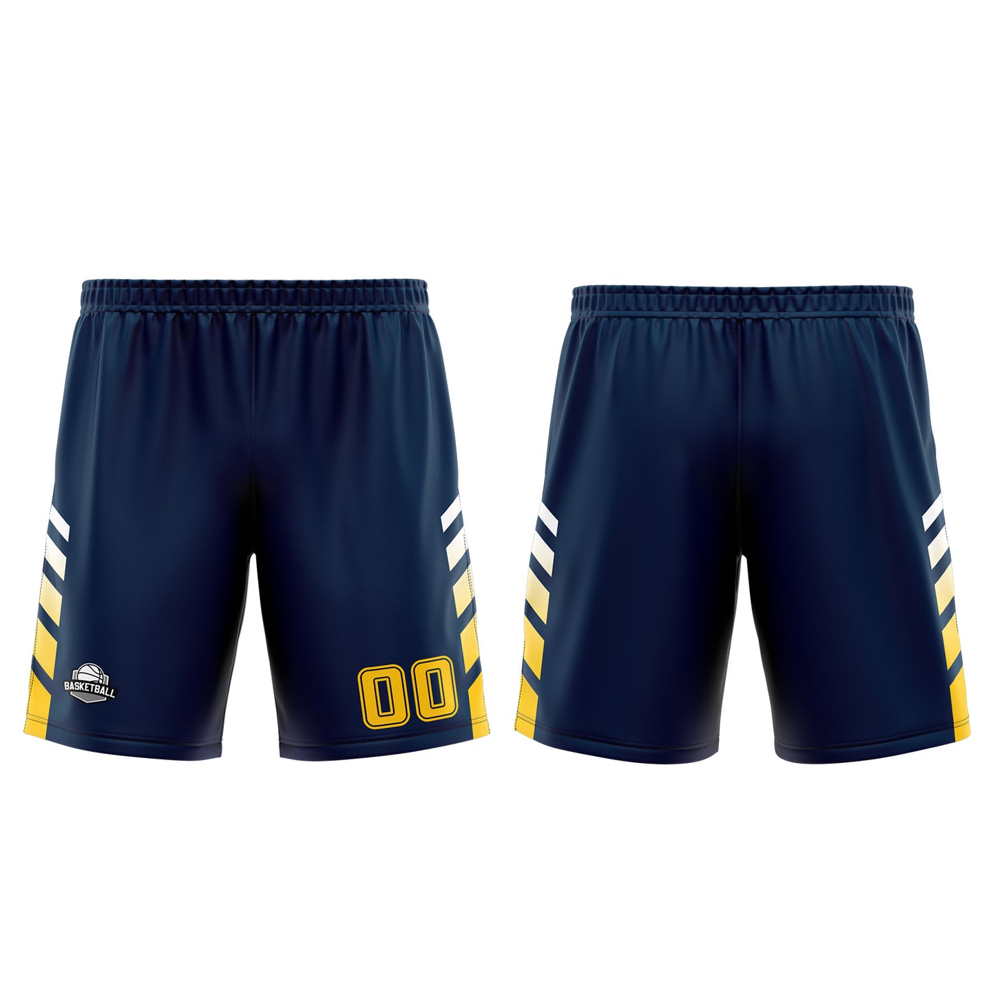 Custom Blue Yellow Basketball Jersey Uniform Suit Printed Your Logo Name Number