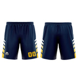 Custom Blue Yellow Basketball Jersey Uniform Suit Printed Your Logo Name Number