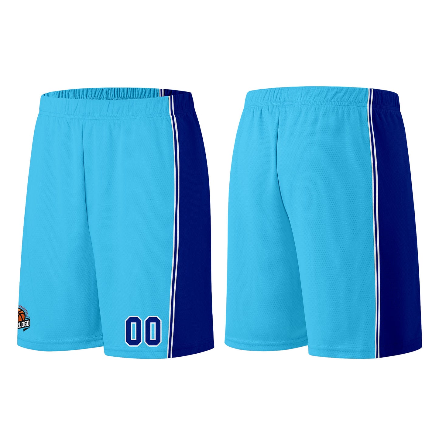 Custom Light Blue Royal Basketball Jersey for Men Women Adult Youth Stitched Name Number Logo