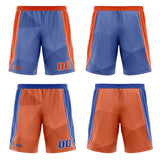 Custom Blue Orange Reversible Basketball Suit for Adults and Kids Personalized Jersey