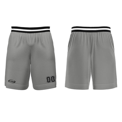 Custom Grey Black White Basketball Jersey Uniform Suit Printed Your Logo Name Number