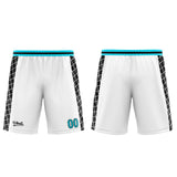 Custom White Black Blue Basketball Jersey Uniform Suit Printed Your Logo Name Number