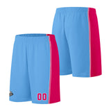 Custom Light Blue Hot Pink Basketball Jersey for Men Women Adult Youth Stitched Name Number Logo