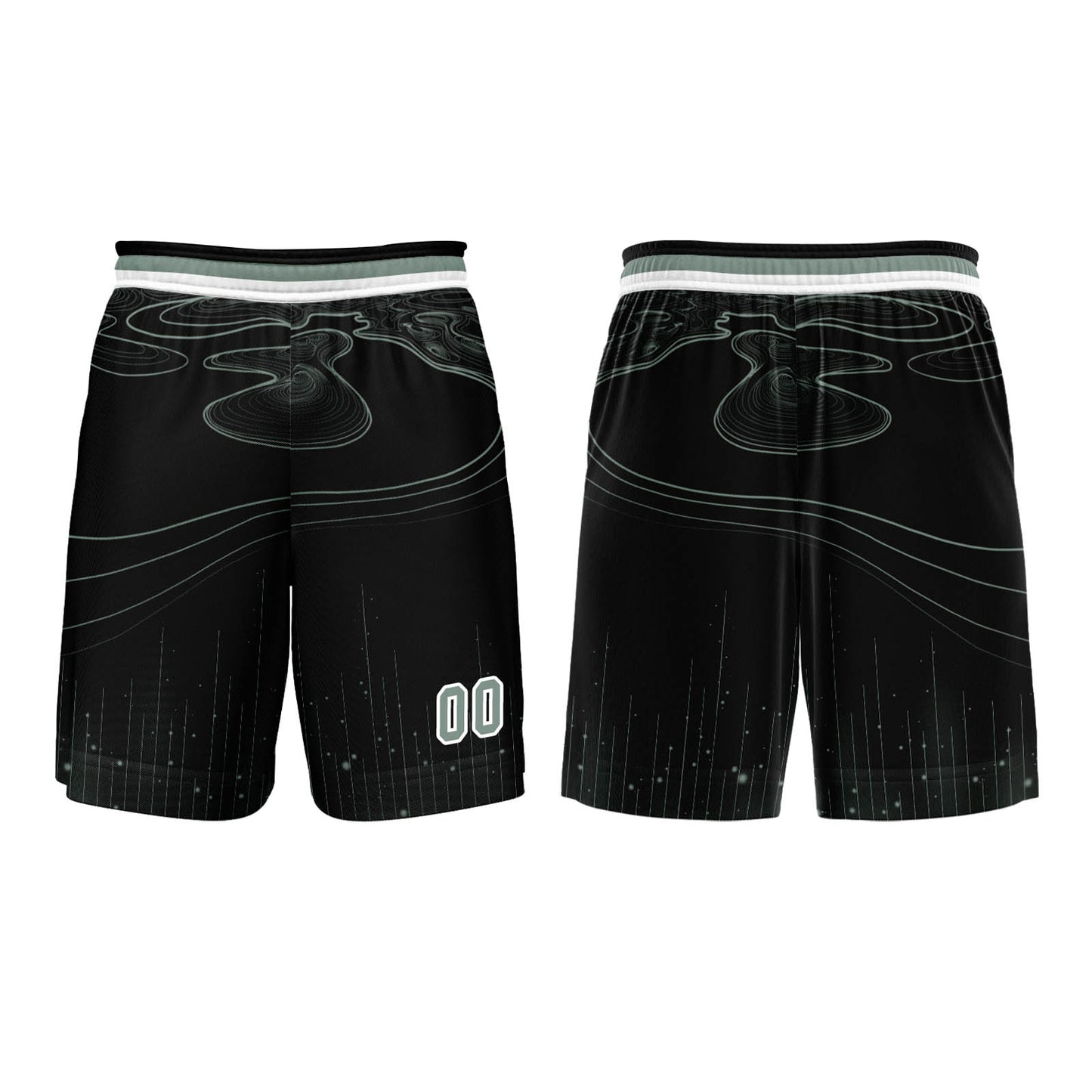 Custom Black Aqua Basketball Jersey Uniform Suit Printed Your Logo Name Number
