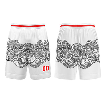 Custom White Black Basketball Jersey Uniform Suit Printed Your Logo Name Number