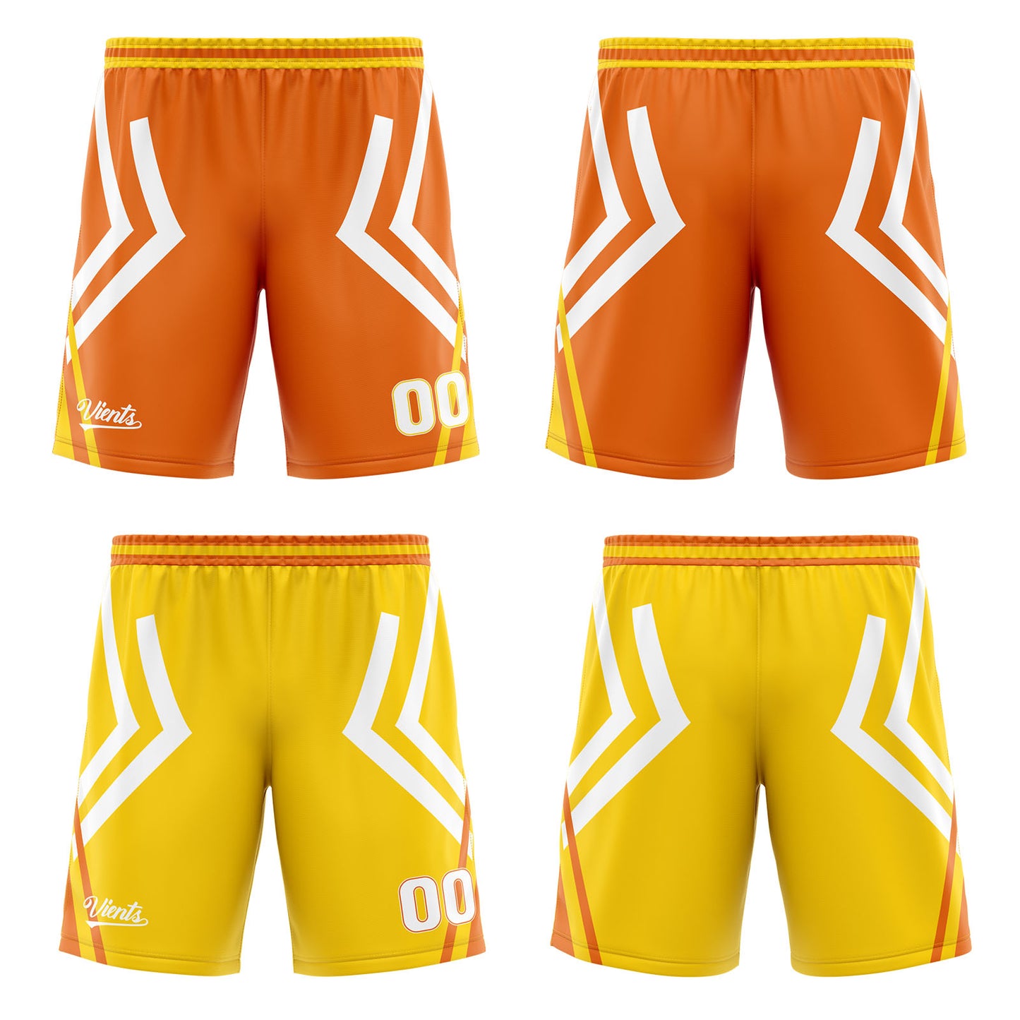 Custom Orange Yellow Reversible Basketball Suit for Adults and Kids Personalized Jersey