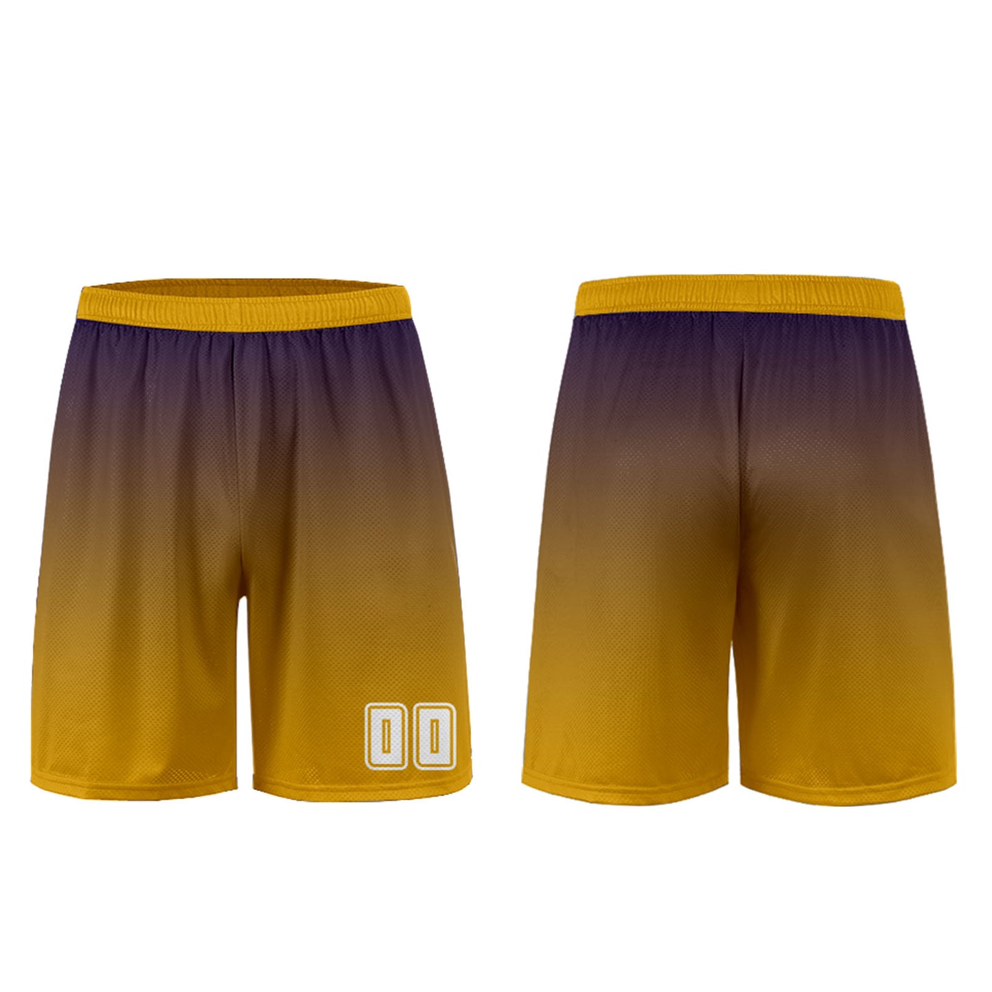 Custom Dark Purple Yellow Uniform Jersey Kids Adults Personalized Set Jersey Shirt