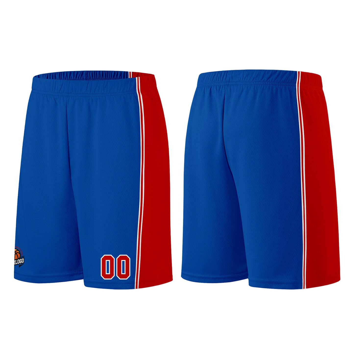 Custom Royal-Red Basketball Jersey for Men Women Adult Youth Stitched Name Number Logo