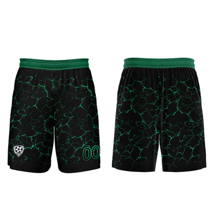 Custom Black Green Soccer Uniform Jersey Kids Adults Personalized Set Jersey Shirt