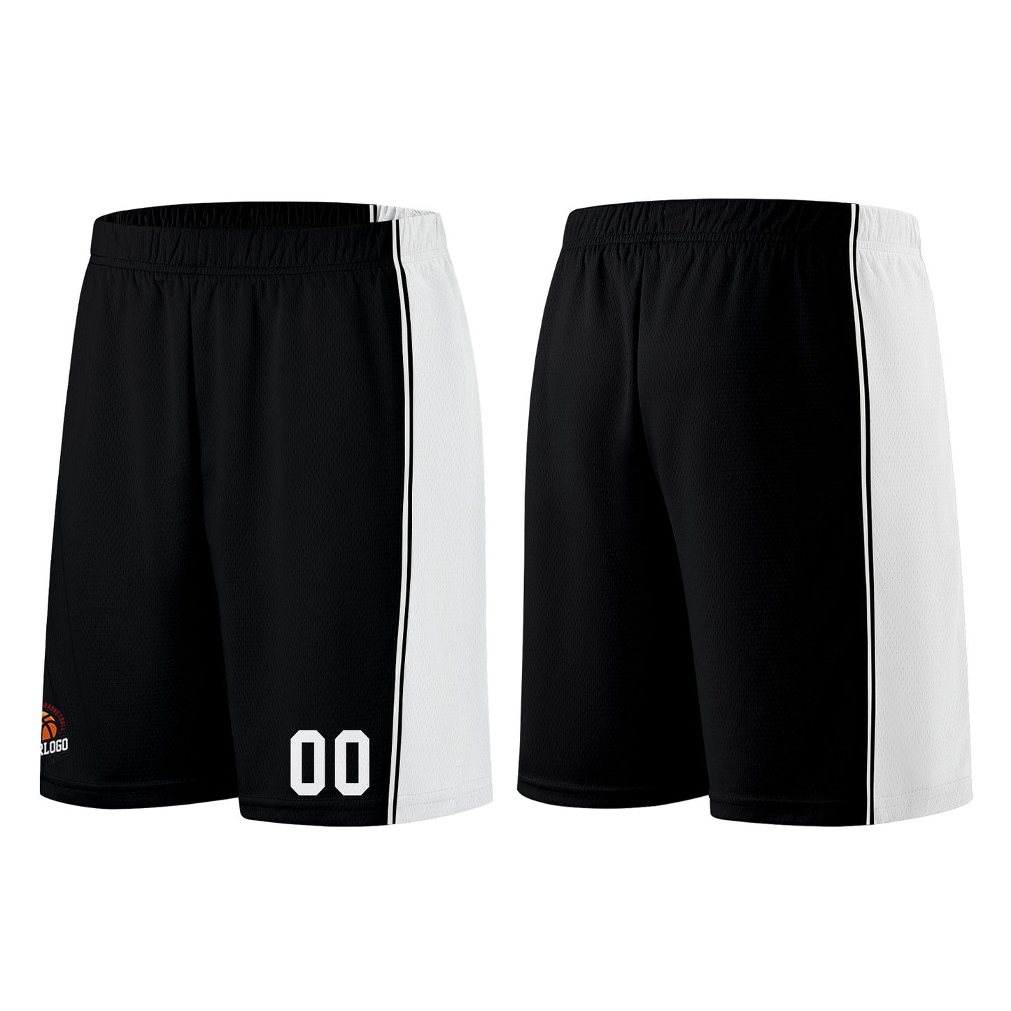 Custom Black-White Basketball Jersey for Men Women Adult Youth Stitched Name Number Logo