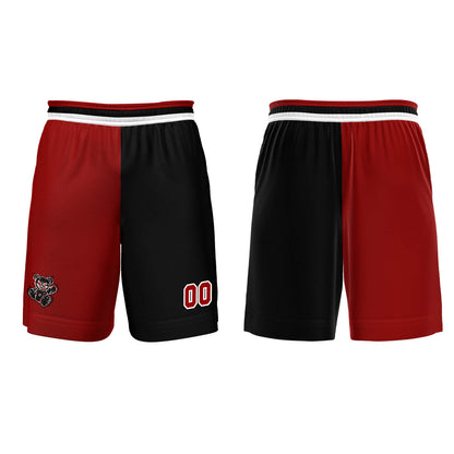 Custom Red Black Basketball Jersey Uniform Suit Printed Your Logo Name Number
