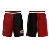 Custom Red Black Basketball Jersey Uniform Suit Printed Your Logo Name Number