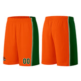Custom Orange-Green Basketball Jersey for Men Women Adult Youth Stitched Name Number Logo
