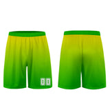 Custom Yellow Green Uniform Jersey Kids Adults Personalized Set Jersey Shirt