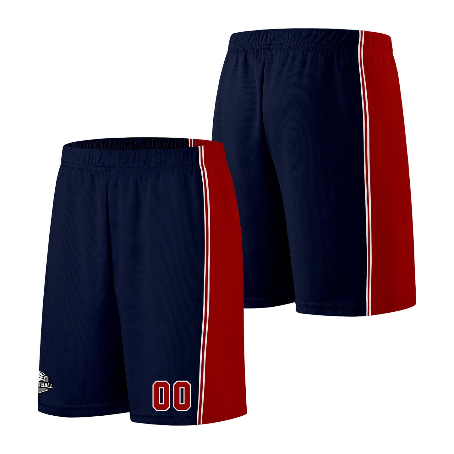 Custom Navy Red Basketball Jersey for Men Women Adult Youth Stitched Name Number Logo