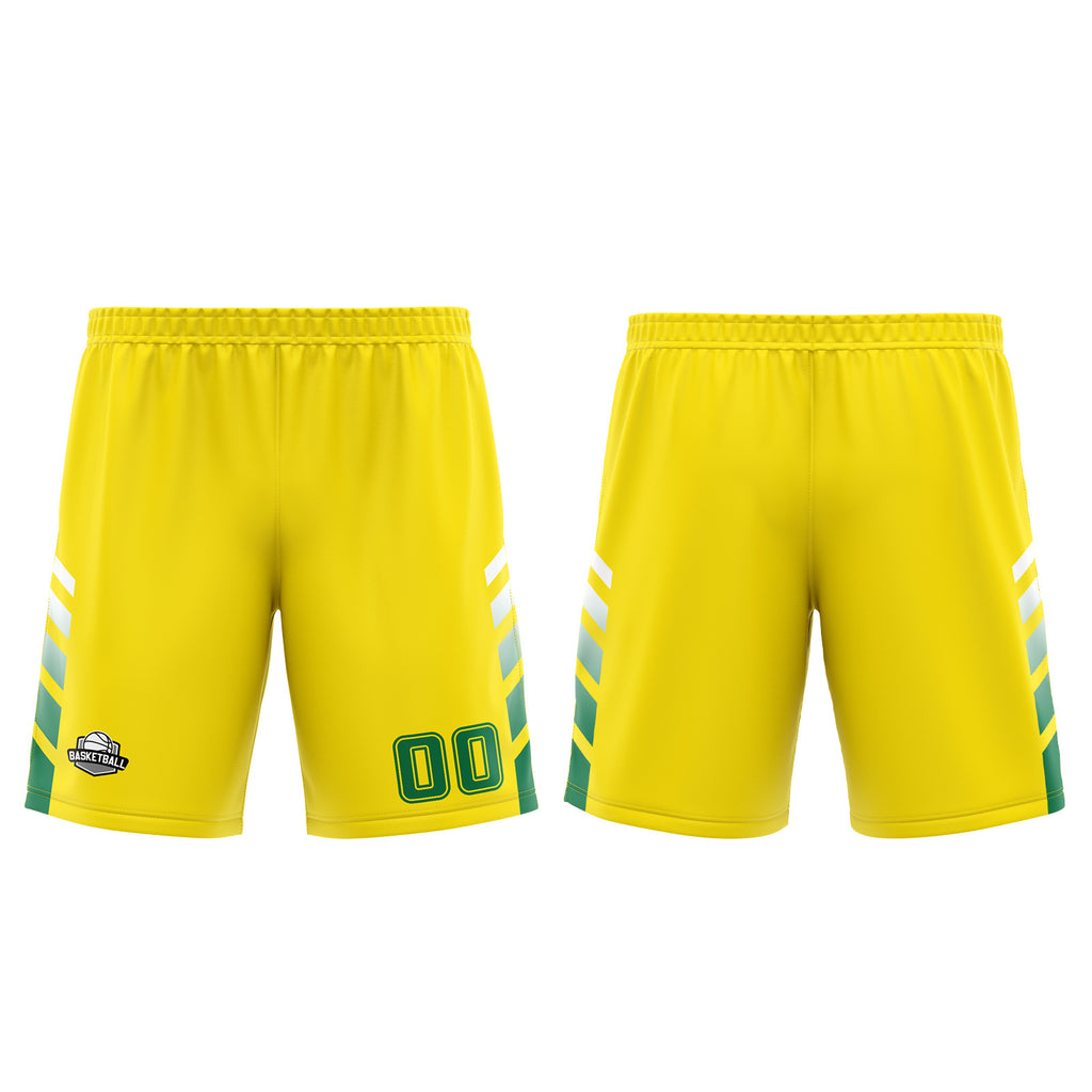 Custom Yellow Green Basketball Jersey Uniform Suit Printed Your Logo Name Number