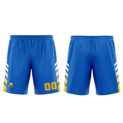 Custom Blue Yellow Basketball Jersey Uniform Suit Printed Your Logo Name Number
