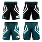 Custom Black Dull Green Reversible Basketball Suit for Adults and Kids Personalized Jersey