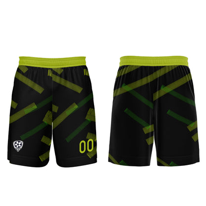 Custom Black Yellow Green Soccer Uniform Jersey Kids Adults Personalized Set Jersey Shirt